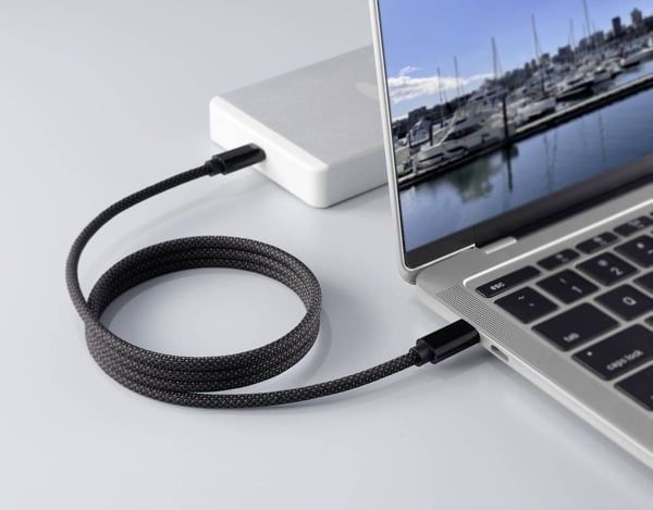 Renkforce RF-6437920, 1 m, USB C, USB C, USB 2.0, 0,48 Gbit/s, Svart