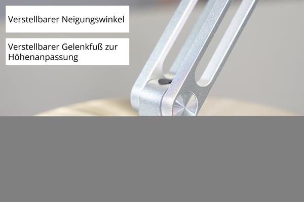 Unold 86705 Akku-Tischventilator STEEL FLEX, Kromfarget, 14 cm, 1 vifter, 12 timer, 4 W, 5 timer