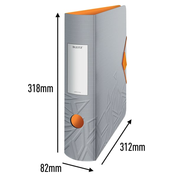 Leitz 11160088, A4, Säilytys, Solumuovi, Harmaa, 500 arkkia, 80 g/m²