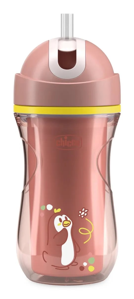 Chicco 00006991150000, Single/enkelt, 0,266 l, Rosa, Plast, Silikon, Kopp, Universell