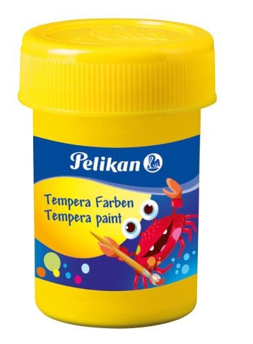 Pelikan Tempera, Musta, Sininen, Vihreä, Vaaleanpunainen, Valkoinen, Keltainen, Nestemäinen, 25 ml, 6 kpl