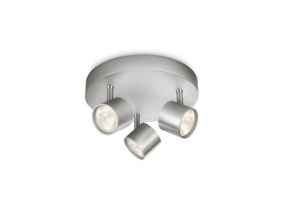 Philips myLiving STAR - Takspotlight - LED - 3 uttag - 13.5 W - 2700 K - aluminium