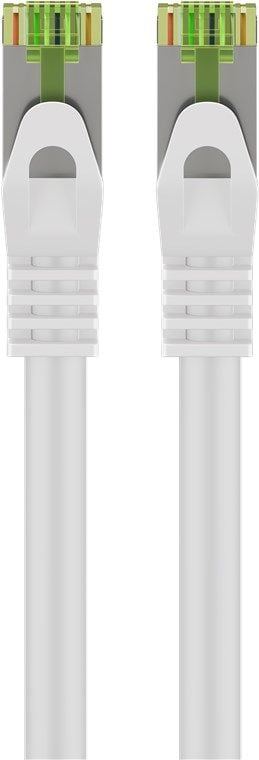 RJ45-nätverkskabel med CAT 8.1 S/FTP råkabel, AWG 26, vit