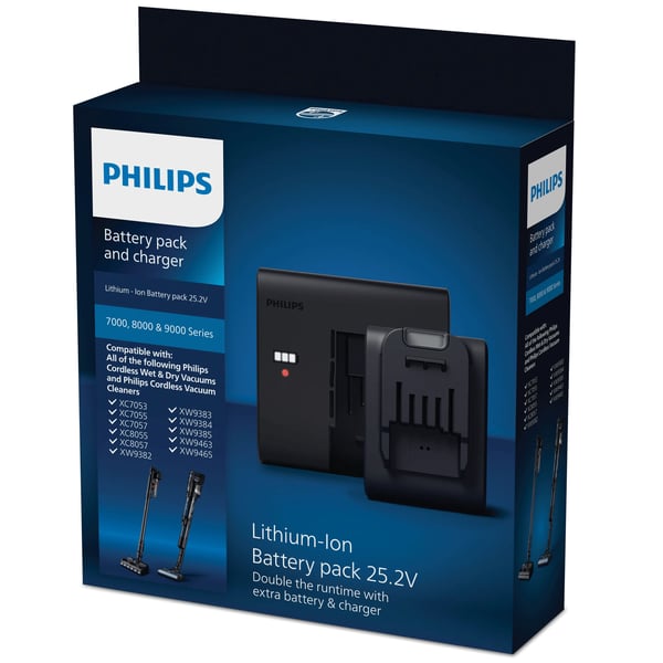 Philips XV1797 - Laddstation + batteri + växelströmsadapter - Li-Ion - för AquaTrio 9000 Series XW9383, XW9385