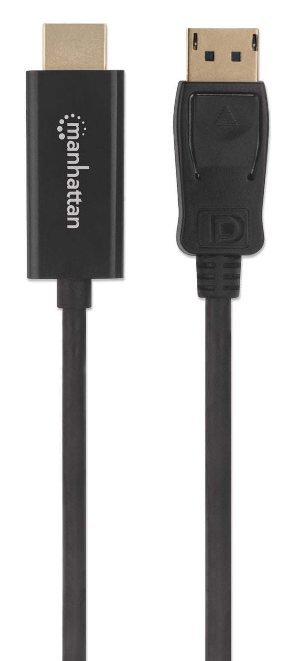 Manhattan 152679, 1,8 m, DisplayPort, HDMI, Hankjønn, Hankjønn, Rett