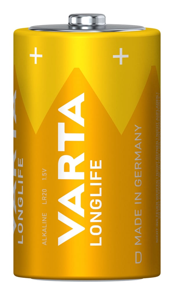Varta Longlife 04120 - Batteri 2 x D - alkaliskt