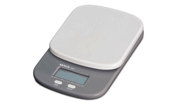 MAUL MAULstart, Sähkökäyttöinen postivaaka, 1 kg, 0,5 g, Harmaa, Valkoinen, LCD, 170 mm