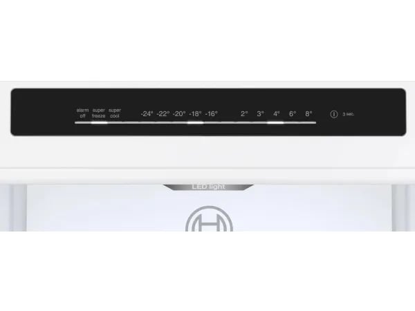 Bosch KGN362WDF Serie 4 kombiskap 321 l, 60 cm, D, hvit
