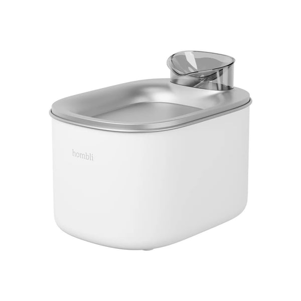 Hombli HBWF-0109, Automatisk vanndispenser for kjæledyr, Rustfritt stål, Hvit, Innendørs, Katt, 3,5 l