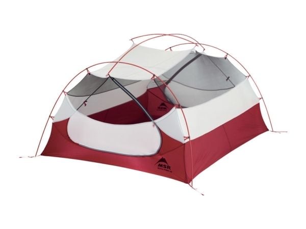 MSR Mutha Hubba NX 3-personerstält 2,07 kg, grå/röd