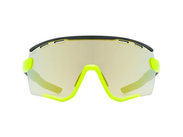 Uvex sportstyle 236 set, Multisport, Unisex, Semi-rammeløs, Sort, Gult, Gult