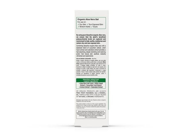 Dr Organic Aloe Vera -kurkkugeeli 200 ml