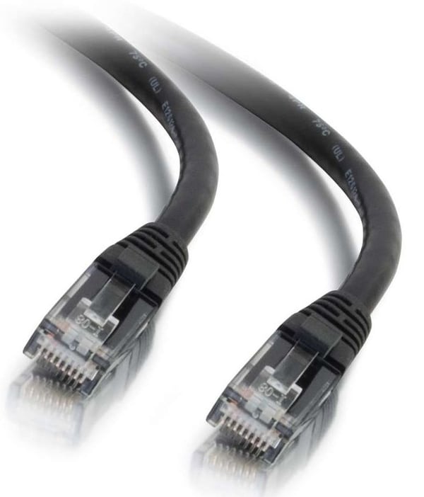 C2G Cat6 Booted Unshielded (UTP) Network Patch Cable - Koblingskabel - RJ-45 (hann) til RJ-45 (hann) - 30 cm - UTP - CAT 6 - formstøpt, uten hindri...