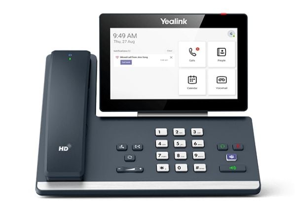 Yealink MP58-WH Microsoft Teams Edition, IP Phone, Harmaa, Johdoton puhelin, Vastaanotto, Android, Microsoft Teams