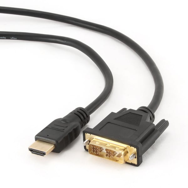 Hantol - Adapterkabel - enkeltlenke - HDMI hann til DVI-D hann - 5 m - dobbeltisolert - svart