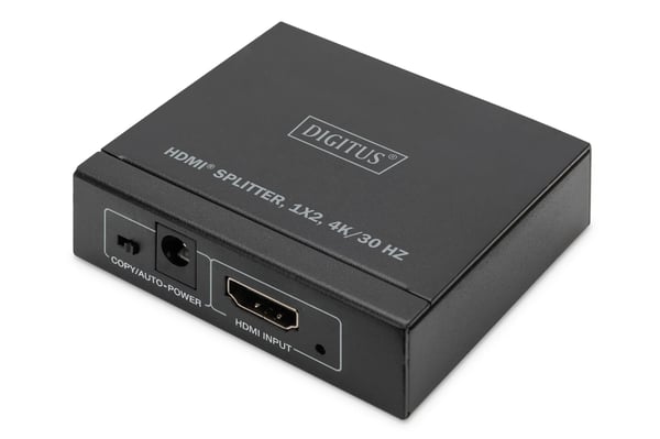 Digitus DS-45340, HDMI, 2x HDMI, 1.4b, 3840 x 2160 pikseliä, Musta, Metalli