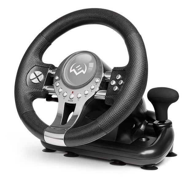 SVEN GC-W800, Ratt + pedaler, PC, PlayStation 4, Playstation 3, Xbox One, Tilbakeknapp, D-pute, Alternativer-knapp, Del-knapp, Startknapp, 180°, Ko...