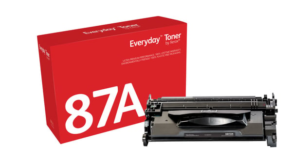 EverydayTM Mustavalko Toner by compatible with HP 87A (CF287A), Standard capacity, 9000 sivua, Musta, 1 kpl
