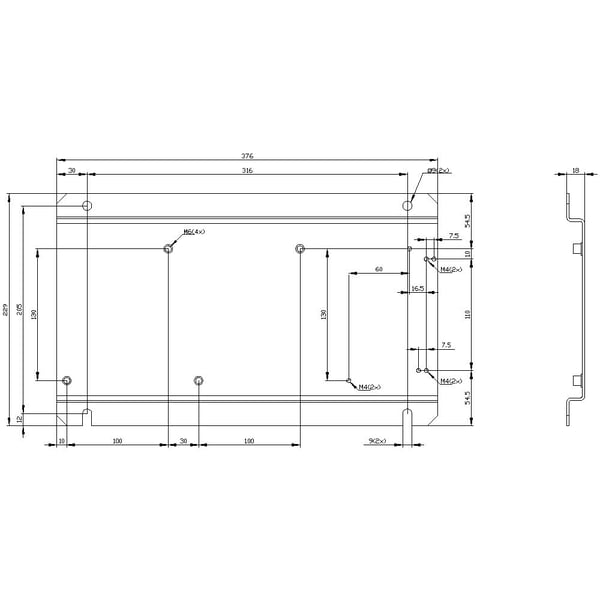 Siemens 3RA 1952-2 E Grundplatta 1 st