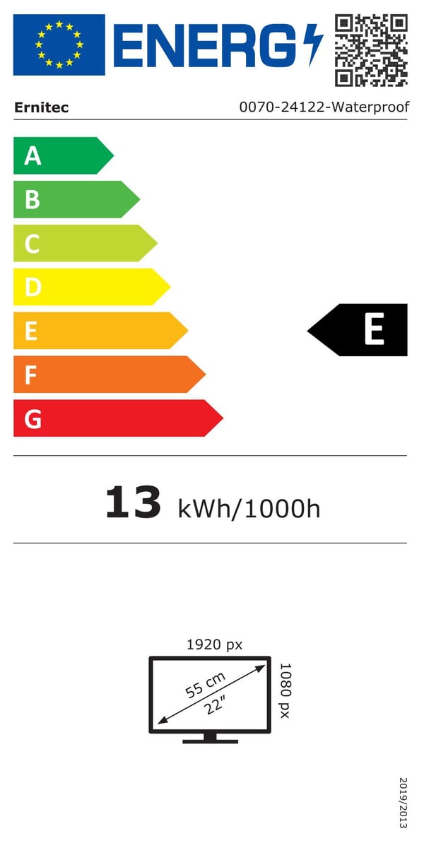 Ernitec - LED-skjerm - 10" - 1920 x 1080 Full HD (1080p) - 350 cd/m² - 1000:1 - 5 ms - HDMI, VGA, 2xBNC (kompositt) - høyttalere - svart