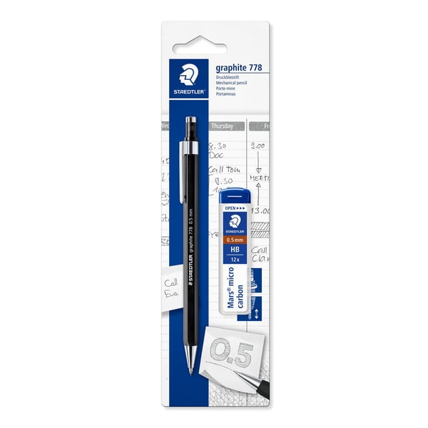STAEDTLER mekaaninen lyijykynä 778 05 + lyijykärkki BK