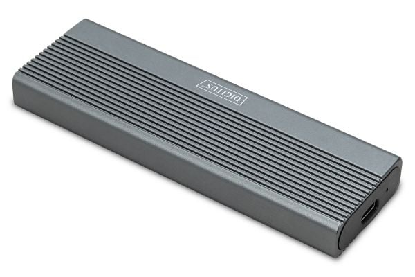 Digitus DA-71156, SSD-kotelo, M.2, M.2, SATA, 10 Gbit/s, USB-liitettävyys, Musta