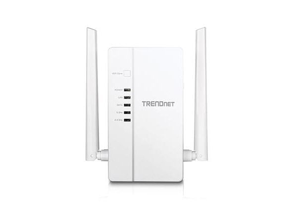 Trendnet TPL-430AP, 10,100,1000 Mbit/s, 802.11b, 802.11g, Wi-Fi 4 (802.11n), 867,1300 Mbit/s, SSID, Valkoinen