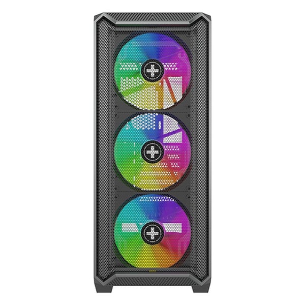 Xilence XILENT BLADE II X613 midtower-datorchassi ATX, svart, härdat glas