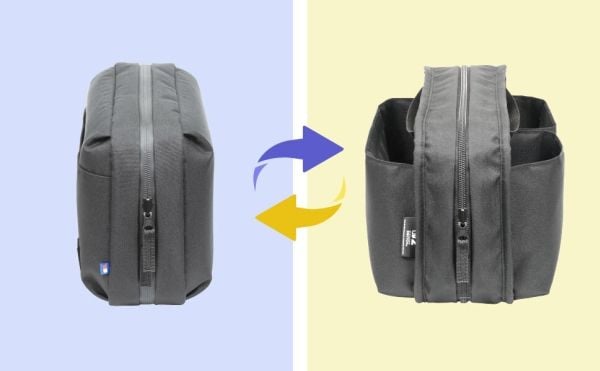 Hori Reversible Travel, kantolaukku, Nintendo, musta, Nintendo Switch, Nintendo Switch 2, Nintendo Switch OLED, vetoketju, 300 mm