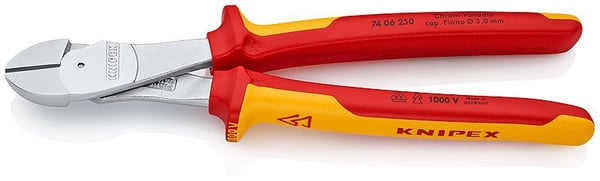 Knipex 74 06 250, Sivuleikkurit, Oranssi, Punainen, 250 mm, 453 g