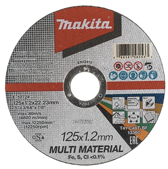 Makita universal kapskiva 125*1.2*22.23MM