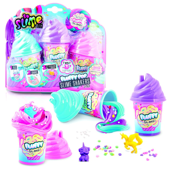 So Slime Slime Shaker Fluffy slime-askartelusetti, 3 kpl