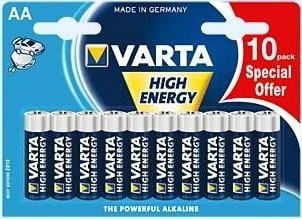 Varta LONGLIFE Power AA, Kertakäyttöinen akku, AA, Alkali, 1,5 V, 10 kpl, Saksa