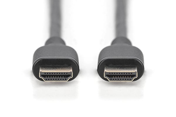DIGITUS - Ultra High Speed - HDMI-kabel med Ethernet - HDMI hann til HDMI hann - 1 m - trippel beskyttelse - svart - 8 K 60 Hz (7680 x 4320) støtte