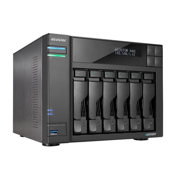 ASUSTOR Lockerstor 6 Gen2 AS6706T NAS 6-brønns 8 GB RAM 2,5 Gigabit Ethernet