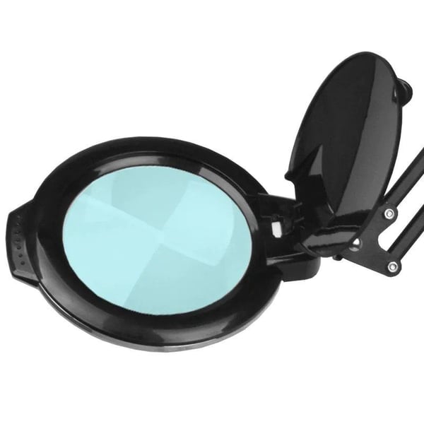 Activeshop LED suurennuslamppu Glow Moonlight 8013/6" musta, pöytään kiinnitettäväksi