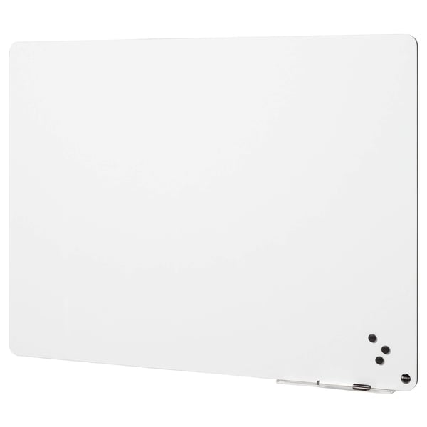 Whiteboard rammeløs 117x87 cm hvid - inkl. 30 cm pennebakke, 1 marker og 3 magneter