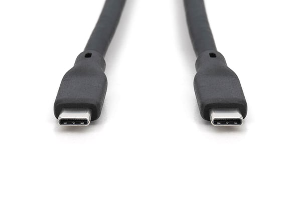 DIGITUS - USB-kabel - USB-C (hane) till USB-C (hane) - USB 3.1 - 50 cm - 10 Gbps SuperSpeed+ - svart