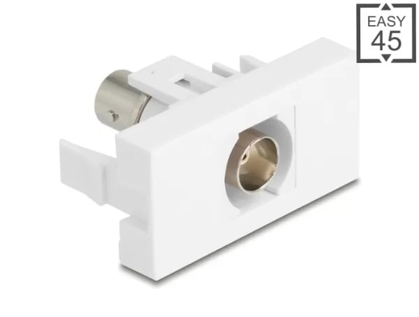 Delock Easy 45 -moduuli BNC-pistorasia BNC-pistorasiaan valkoinen