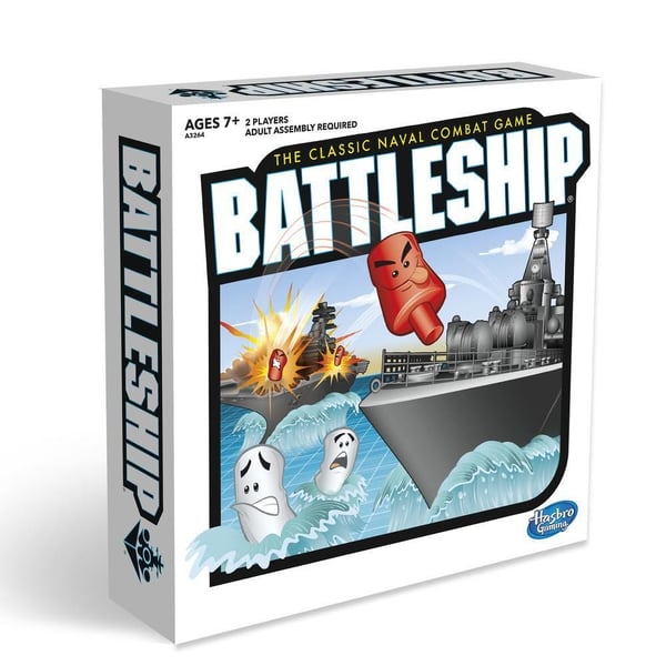 Hasbro Battleship the classic naval combat game, Brädspel, Strategi, 7 År, Reseversion, Familjespel