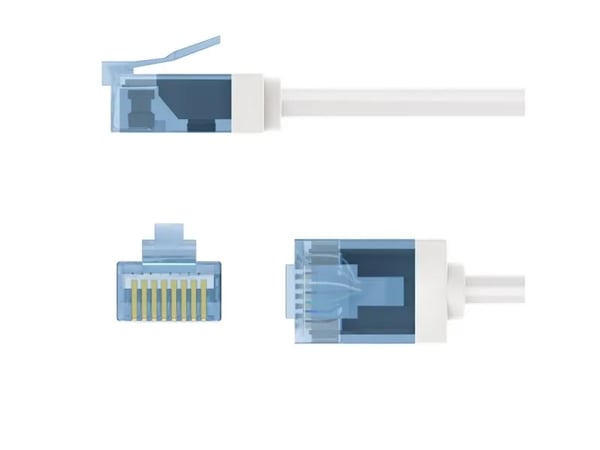 Goobay 74302, 15m, Cat6a, U/UTP (UTP), RJ-45, RJ-45, Vit