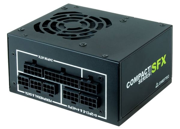 Chieftec CSN-450C virtalähde 450 W 80 PLUS Gold SFX, täysmodulaarinen, musta