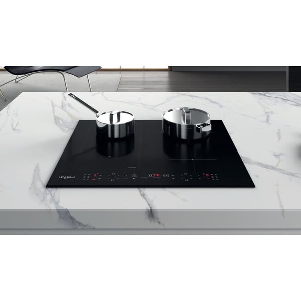 Whirlpool WL B1160 BF, Svart, Innebygget, 59 cm, Sonebasert induksjon, Glass, 4 zone(s)