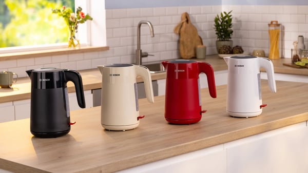 Bosch TWK2M161, 1,7 L, 2400 W, Valkoinen, Muovi, Veden tason ilmaisin, Ylikuumenemissuoja