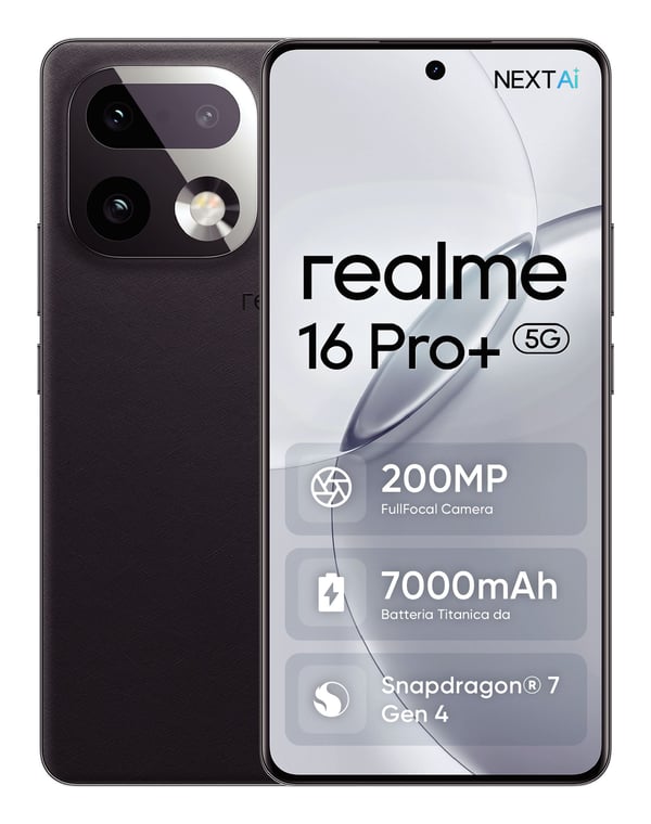 realme 16 Pro+ 5G -älypuhelin 512 GB, harmaa