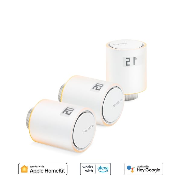 Netatmo Smart Radiator Valves - Radiatortermostat - trådløs - 868 MHz (en pakke 3)