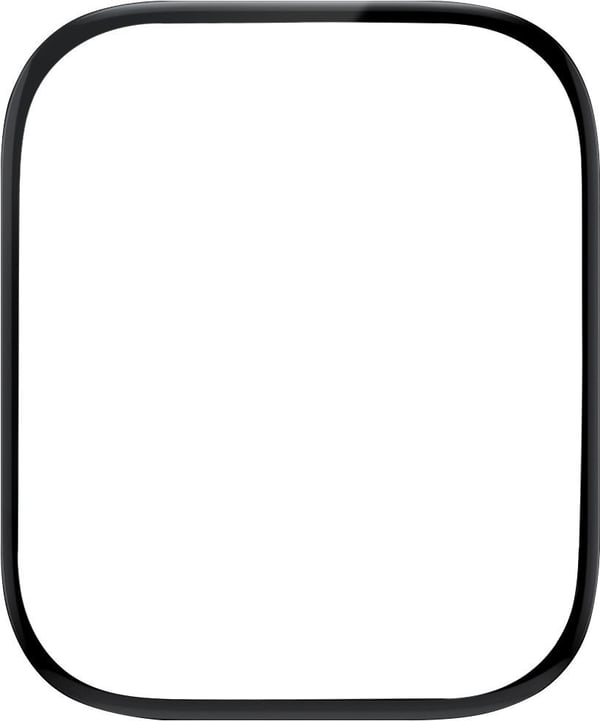 eSTUFF Titan Shield - Skjermbeskyttelse for smart armbåndsur - flexible, hybrid - glass - rammefarge svart - for Apple Watch Series 6, Series 7, Se...