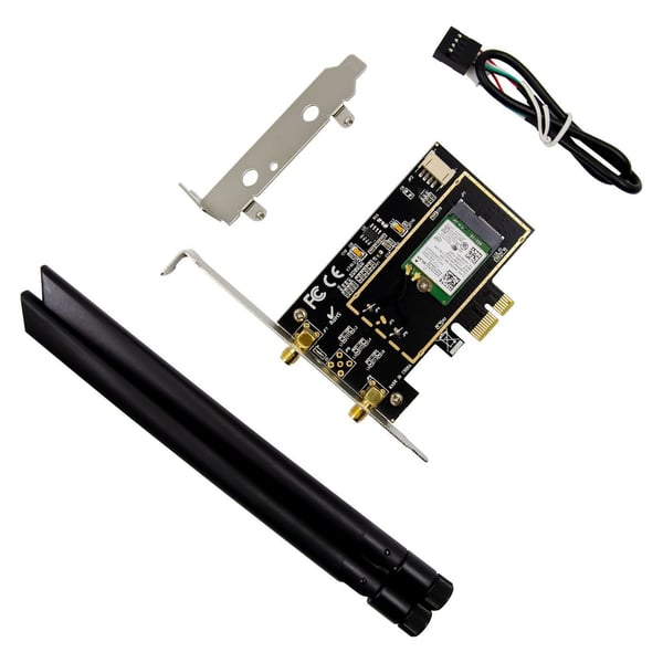 MicroConnect Intel Dual Band Wireless-N 7260 - Nettverksadapter - PCIe 2.0 - Wi-Fi 5, Bluetooth 4.0 - svart
