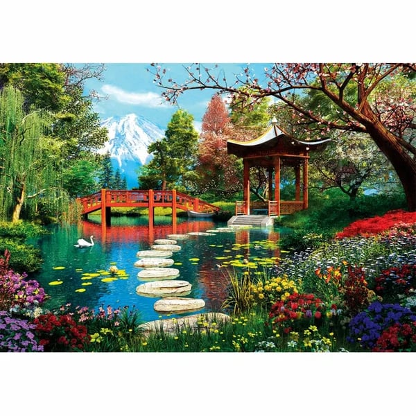 Clementoni Puslespil HQC Fuji Garden, 1000 brikker