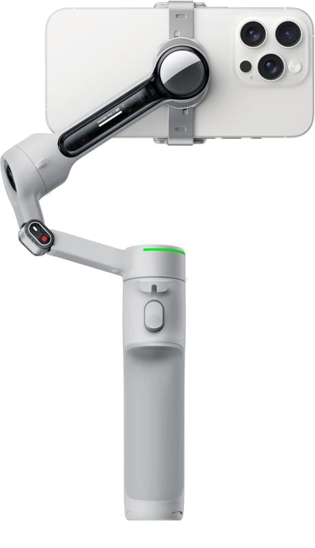 Insta360 Flow 2 Pro, Älypuhelimen kameranvakaaja, Harmaa, 360°, -100 - 82°, -150 - 180°, 0,3 kg